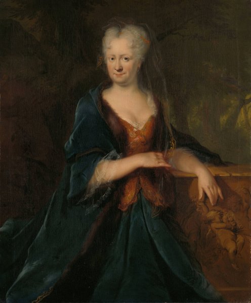 Portrait of Louise Christina Trip, wife of Gerrit Sichterman  by Cornelis Troost - Hand-Painted Oil Painting Reproduction