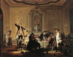 Rumor Erat in Casa There was a Commotion in the House by Cornelis Troost Oil Painting