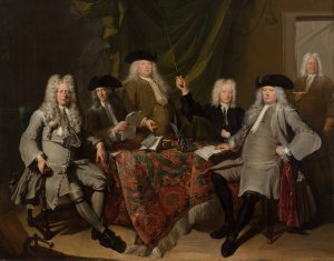 The inspectors of the Collegium Medicum by Cornelis Troost Oil Painting