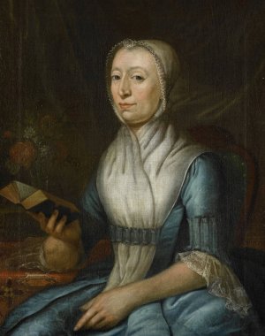 Portrait of Eva Goudriaan-de Veer by Cornelis Van Cuylenburgh II Oil Painting