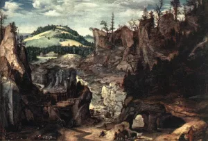 Landscape with Shepherds by Cornelis Van Dalem - Oil Painting Reproduction