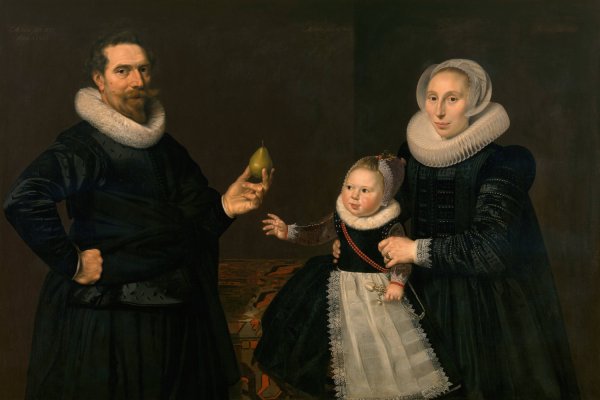 Main Product Photo of Portrait of a Family  Painting by Cornelis Van Der Voort