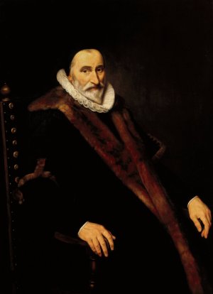 Portrait of Cornelis Pietersz Hooft by Cornelis Van Der Voort Oil Painting