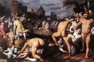 Massacre of the Innocents painting by Cornelis Van Haarlem