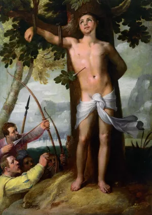 The Miracle of Saint Sebastian by Cornelis Van Haarlem - Oil Painting Reproduction