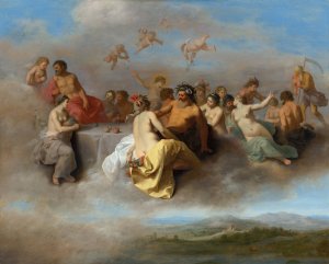 Council of The Gods by Cornelis Van Poelenburch Oil Painting
