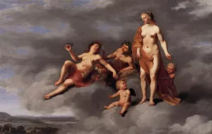 Sine Cerere et Baccho Friget Venus by Cornelis Van Poelenburgh - Oil Painting Reproduction
