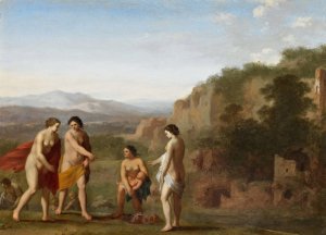 The Finding of Moses by Cornelis Van Poelenburgh Oil Painting