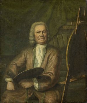 Portrait of Jan Maurits Quinkhard, Painter by Cornelis Wever Oil Painting