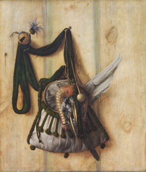 Trompe L'oeil With Falconer's Bag And Other Equipment For Falconry by Cornelius Norbertus Gijsbrechts Oil Painting