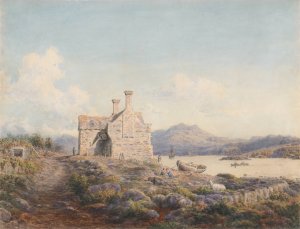 Talsarnau, North Wales by Cornelius Varley Oil Painting