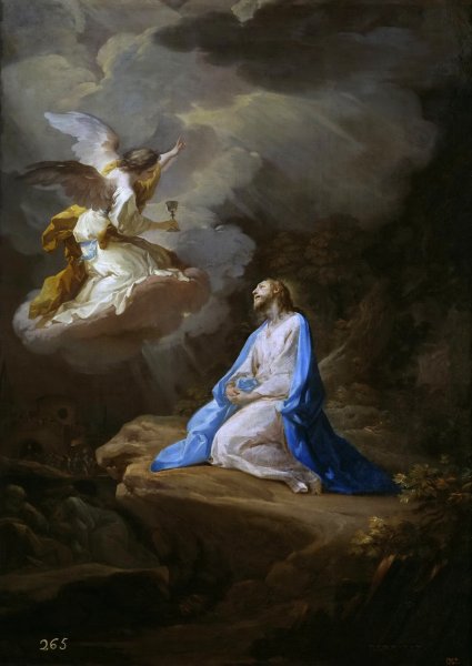 Agony in the Garden by Corrado Giaquinto - Hand-Painted Oil Painting Reproduction