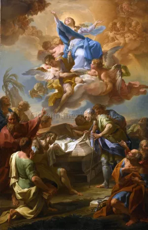 Assumption of the Virgin (small version) by Corrado Giaquinto Oil Painting