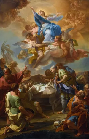 Assumption Of The Virgin by Corrado Giaquinto Oil Painting