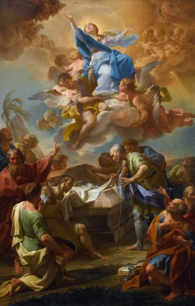 Assumption Of The Virgin by Corrado Giaquinto - Hand-Painted Oil Painting Reproduction