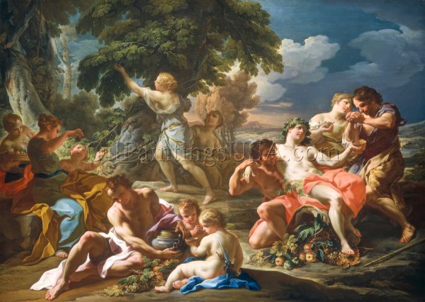 Autumn by Corrado Giaquinto - Hand-Painted Oil Painting Reproduction