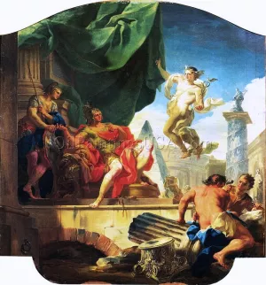 Cycle of the Life of Enea, Mercury Appearing to Aeneas by Corrado Giaquinto - Oil Painting Reproduction
