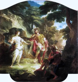 Cycle of the Life of Enea, Venus Appearing to Aeneas Oil painting by Corrado Giaquinto