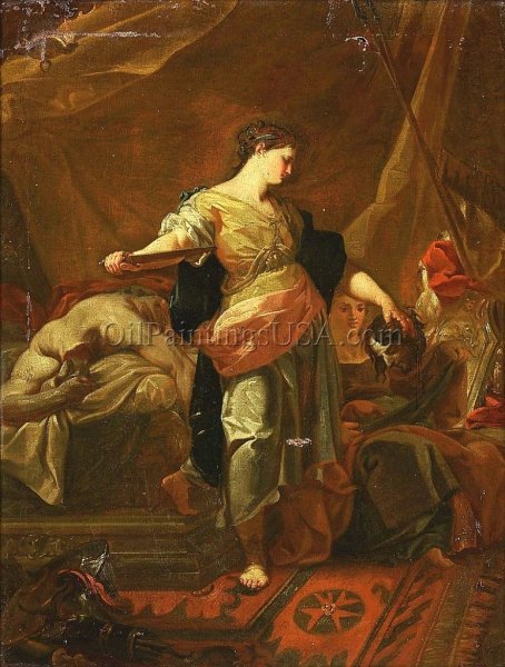 Judith and Holofernes by Corrado Giaquinto - Hand-Painted Oil Painting Reproduction