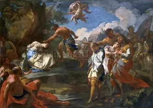 Martyrdom of Saints Marius, Martha, Audifax and Abacus Oil painting by Corrado Giaquinto
