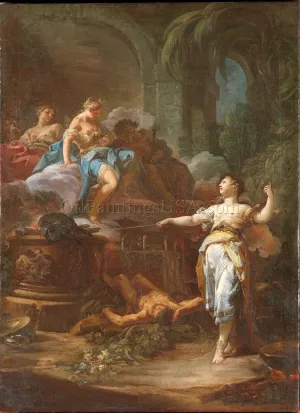 Medea Rejuvenating Aeson - Sketch by Corrado Giaquinto Oil Painting