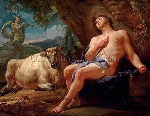 Mercury, Io and Argus by Corrado Giaquinto Oil Painting