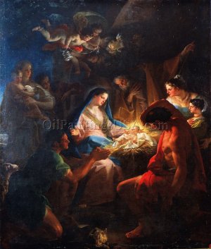 Nativity by Corrado Giaquinto Oil Painting