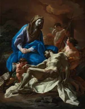 Pieta by Corrado Giaquinto Oil Painting