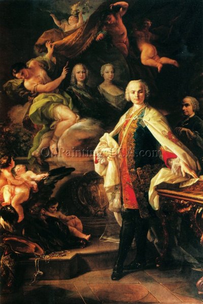 Portrait of the Singer Carlo Broschi by Corrado Giaquinto - Hand-Painted Oil Painting Reproduction
