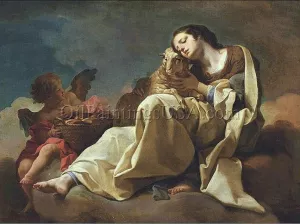 Saint Agnes by Corrado Giaquinto - Oil Painting Reproduction