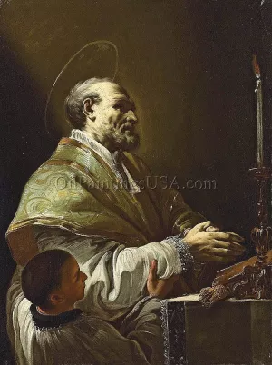 Saint-Philip Neri Oil painting by Corrado Giaquinto
