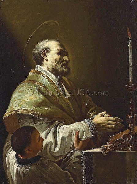 Saint-Philip Neri by Corrado Giaquinto - Hand-Painted Oil Painting Reproduction
