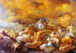 Saints in Glory by Corrado Giaquinto Oil Painting