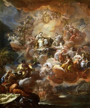 Spain Pays Homage to Religion and to the Church by Corrado Giaquinto Oil Painting