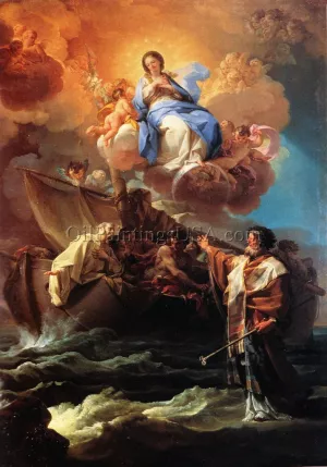 St. Nicholas Saving the Shipwrecked (Bari) by Corrado Giaquinto Oil Painting