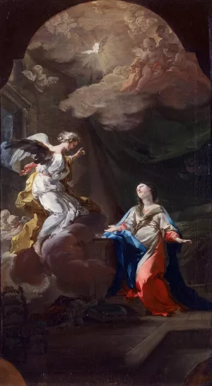 The Annunciation by Corrado Giaquinto Oil Painting