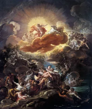 The Birth of the Sun and the Triumph of Bacchus by Corrado Giaquinto Oil Painting