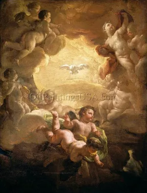 The Holy Spirit Oil painting by Corrado Giaquinto