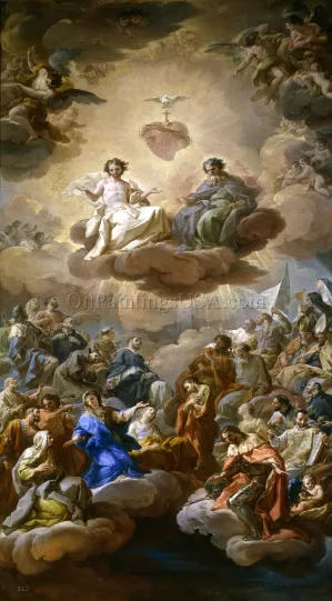 The Holy Trinity by Corrado Giaquinto - Oil Painting Reproduction