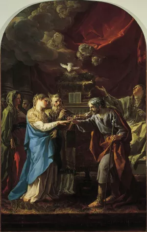 The Marriage of the Virgin Oil painting by Corrado Giaquinto