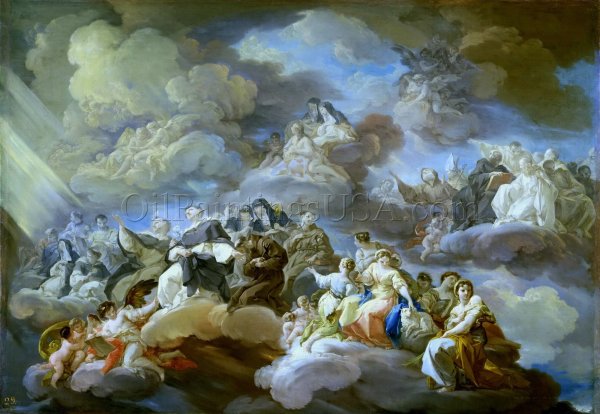 The Paradise by Corrado Giaquinto - Hand-Painted Oil Painting Reproduction