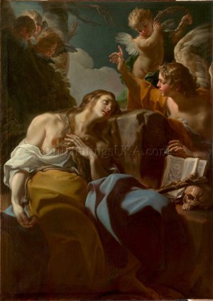 The Penitent Magdalen by Corrado Giaquinto Oil Painting