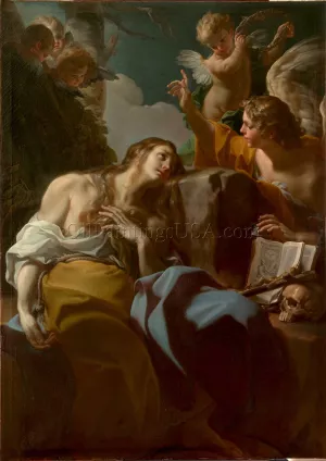 The Penitent Magdalen by Corrado Giaquinto - Oil Painting Reproduction