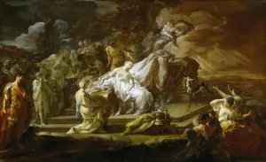 The Sacrifice of Iphigenia by Corrado Giaquinto Oil Painting