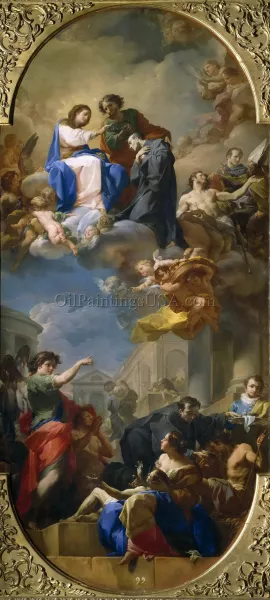 The Triumph of Saint John of God by Corrado Giaquinto Oil Painting