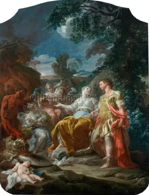 Venus Presenting Arms to Aeneas by Corrado Giaquinto Oil Painting