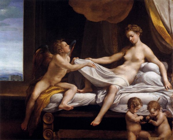 Main Product Photo of Danae 4 Painting by Correggio