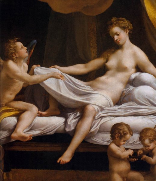 Danae Detail by Correggio - Hand-Painted Oil Painting Reproduction