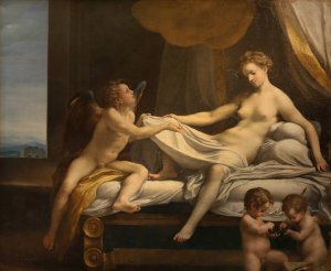 Danae by Correggio Oil Painting