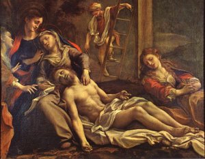 Deposition From the Cross by Correggio Oil Painting